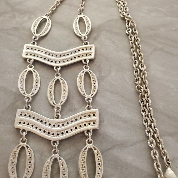 ✨ Stella and Dot Vintage Antique Boho Summer Iconic Kimberly Statement Necklace - Picture 4 of 15